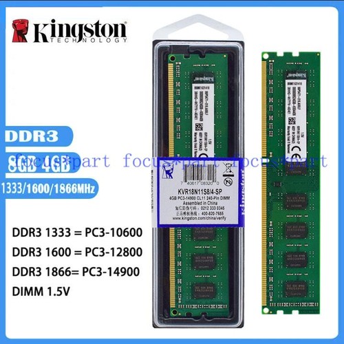Kingston ram ddr3 4gb 16gb - kingston, 8/16gb