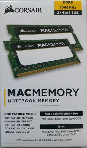 Corsair mac memory - memory, 2x4gb