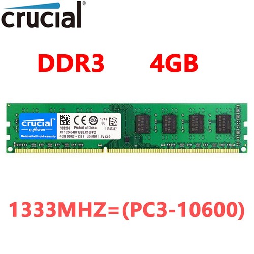 Crucial ddr3 4gb 1333 - crucial,